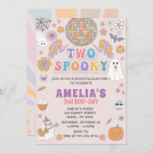ハロウィーン誕生日招待状、編集可能ハロウィーン 招待状 (正面/裏面)
