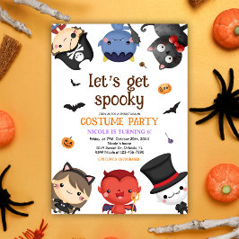 ハロウィーン誕生日衣装パーティーキッズおもしろいかわいい 招待状