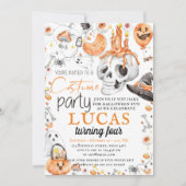 ハロウィーン誕生日衣装パーティー 招待状 (正面)