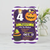 ハロウィーン誕生日衣装パーティー 招待状 (スタンド正面)