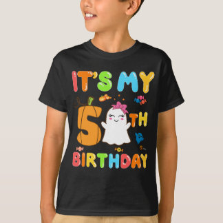 ハロウィーン誕生日5誕生日私の5日目 Tシャツ