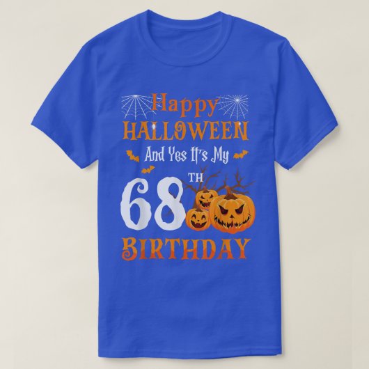 ハロウィーン誕生日68歳68thパパナポンプ tシャツ (デザイン正面)