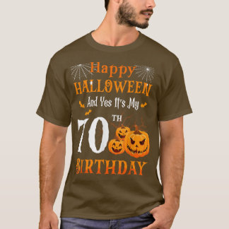 ハロウィーン誕生日70歳70thパパナポンプ tシャツ