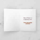 ハロウィーン誕生日 – ハインティング不気味ガールズ カード (内部)