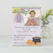 ハロウィーン誕生日 招待状 (スタンド正面)