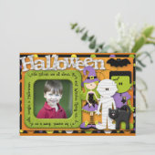 ハロウィーン誕生日 招待状 (スタンド正面)