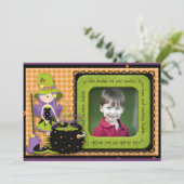 ハロウィーン誕生日 招待状 (スタンド正面)