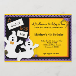 ハロウィーン誕生日 招待状