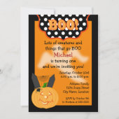 ハロウィーン誕生日 招待状 (正面)