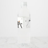 ハロウィーン誕生日「Let's Get」不気味ゴシック ペットボトルラベル (裏面)