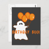 ハロウィーン誕生日Tシャツとギフト ポストカード (正面/裏面)
