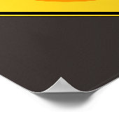 ハロウィーン警告ウィッチの看板ポスター ポスター (角)