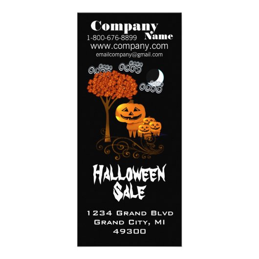 ハロウィーン販売ラックカード ラックカード (正面)