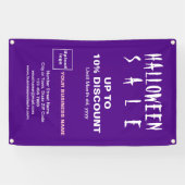 ハロウィーン販売割引ビジネスパープルバナー 横断幕 (横)