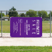 ハロウィーン販売割引ビジネスパープルバナー 横断幕 (インサイチュ)