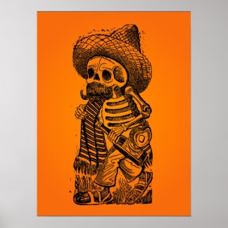ハロウィーン販売!Calaveras From the heap by Posada ポスター