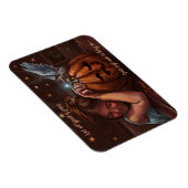 ハロウィーン賛美天使のかわいいオリジナルのアートワーク マグネット (右側)