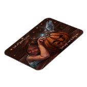 ハロウィーン賛美天使のかわいいオリジナルのアートワーク マグネット (左側)