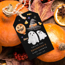 ハロウィーン赤ちゃんシャワーありがとうブラック ギフトタグ