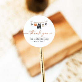 ハロウィーン赤ちゃんシャワーありがとう好意ステッカー ラウンドシール