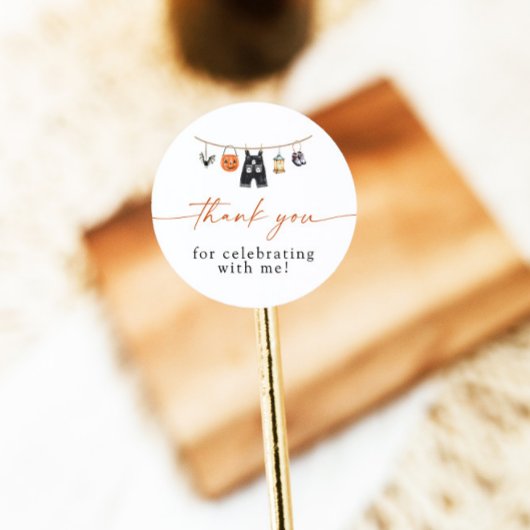 ハロウィーン赤ちゃんシャワーありがとう好意ステッカー ラウンドシール