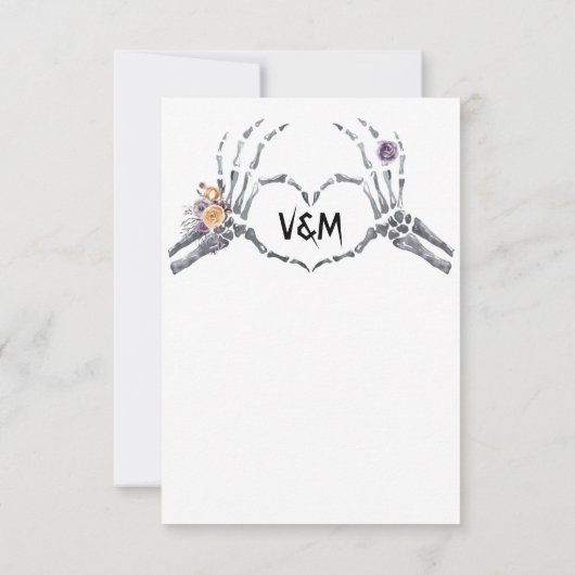 ハロウィーン赤ちゃんシャワーありがとう サンキューカード (裏面)