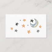 ハロウィーン赤ちゃんシャワーおむつラッフルインサートカード 名刺 (裏面)