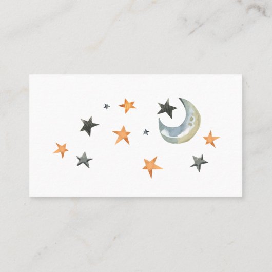 ハロウィーン赤ちゃんシャワーおむつラッフルインサートカード 名刺 (裏面)