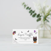 ハロウィーン赤ちゃんシャワーおむつラッフルエンクロージャカード エンクロージャーカード (スタンド正面)