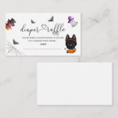 ハロウィーン赤ちゃんシャワーおむつラッフルエンクロージャカード エンクロージャーカード (正面/裏面)