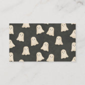 ハロウィーン赤ちゃんシャワーおむつラッフルカード エンクロージャーカード (裏面)