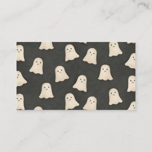 ハロウィーン赤ちゃんシャワーおむつラッフルカード エンクロージャーカード (裏面)