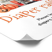 ハロウィーン赤ちゃんシャワーおむつラッフルサイン ポスター (角)