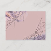 ハロウィーン赤ちゃんシャワーおむつラッフル エンクロージャーカード (裏面)