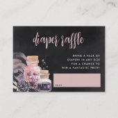 ハロウィーン赤ちゃんシャワーおむつラッフル エンクロージャーカード (正面)