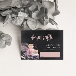 ハロウィーン赤ちゃんシャワーおむつラッフル エンクロージャーカード