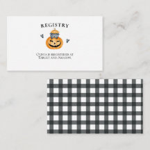 ハロウィーン赤ちゃんシャワーかぼちゃのレジストリ