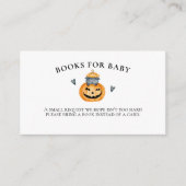 ハロウィーン赤ちゃんシャワーカボチャベビー エンクロージャーカード (正面)