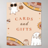ハロウィーン赤ちゃんシャワーカード&ギフトサイン ポスター (正面)