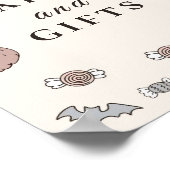 ハロウィーン赤ちゃんシャワーカード&ギフトサイン ポスター (角)