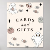 ハロウィーン赤ちゃんシャワーカード&ギフトサイン ポスター (正面)