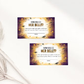 ハロウィーン赤ちゃんシャワーゲーム彼女の腹の大きさ エンクロージャーカード