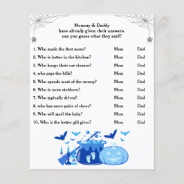 ハロウィーン赤ちゃんシャワーゲーム誰がママまたはパパ