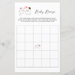 ハロウィーン赤ちゃんシャワービンゴゲームリトルブー幽霊