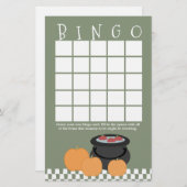 ハロウィーン赤ちゃんシャワービンゴ (正面/裏面)