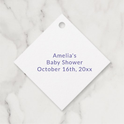 ハロウィーン赤ちゃんシャワーベビー作成ポーション フェイバータグ (裏面)