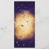 ハロウィーン赤ちゃんシャワーメニュー、小さなブー赤ちゃんシャワー メニュー (裏面)