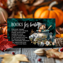 ハロウィーン赤ちゃんシャワー予約リクエストカード