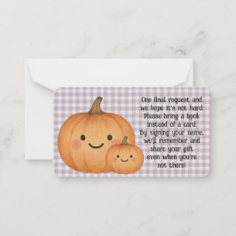ハロウィーン赤ちゃんシャワー予約リクエストカード ノートカード