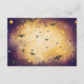 ハロウィーン赤ちゃんシャワー予約リクエスト エンクロージャーカード (裏面)